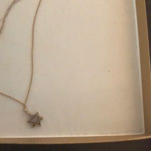 Authentic Dogeared Star of David with a heart.